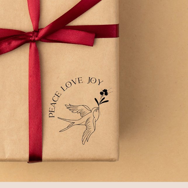 Tampons Encreurs Peace Love Joie Noël Neige Tattoo Bird Berries (Créateur téléchargé)
