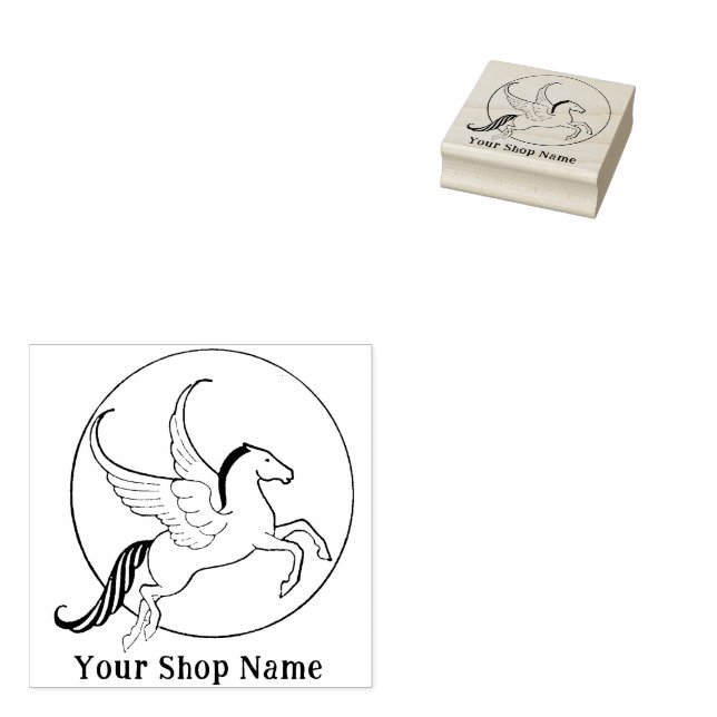 Tampons Encreurs Pegasus Small Business personnalisé (Tamponné)