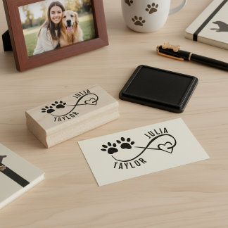 Tampons Encreurs Personalized Pet Lover Signature Stamp