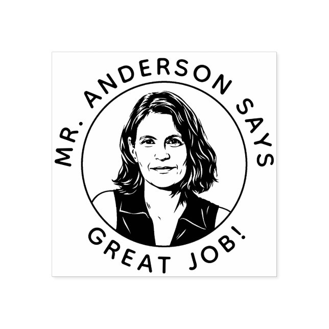 Tampons Encreurs Personalized Teacher Stamp With Custom Photo Stamp (Impression)
