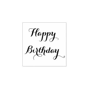 Tampons Encreurs Personnalisé Joyeux Anniversaire Salutation Élégan
