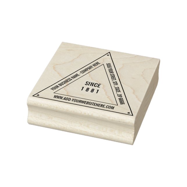 Tampons Encreurs Personnalisé Nom commercial Entreprise Triangle (Tampon)