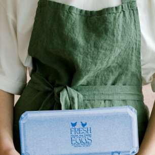 Tampons Encreurs Personnaliser Fresh from Farm Eggs Carton Étiquett