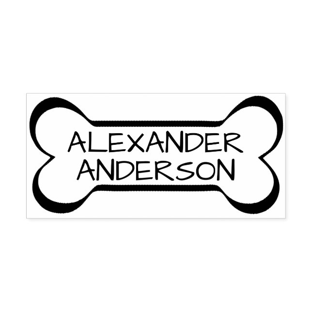 Tampons Encreurs Personnaliser le os de chien (Impression)