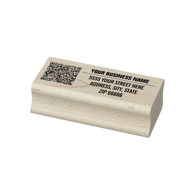 Tampons Encreurs Personnaliser votre code QR Nom Adresse Timbre en  (Tampon)