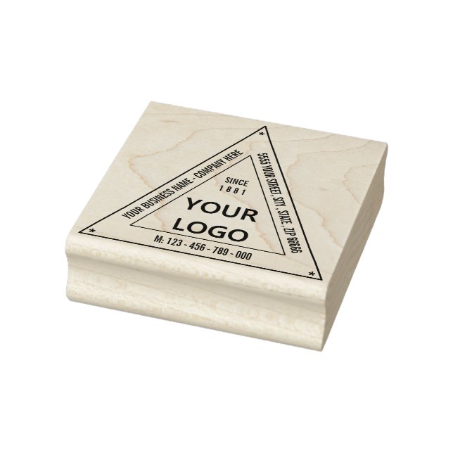 Tampons Encreurs Personnalisez votre logo d'entreprise Triangle Tim (Tampon)