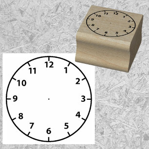 Tampons Encreurs Petite face d'horloge blanche