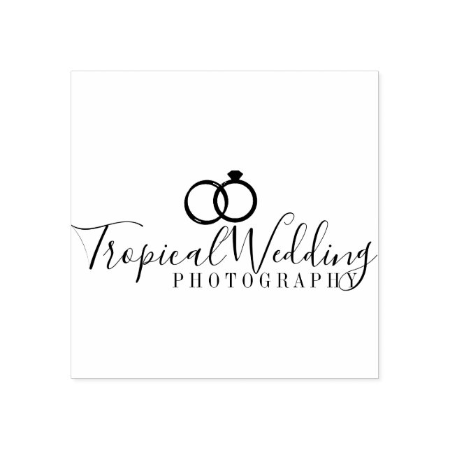 Tampons Encreurs Photographie mariage logo anneau Artist Studio (Impression)