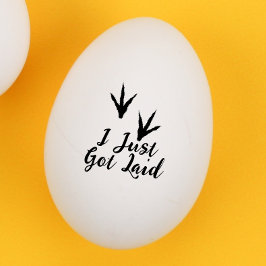 Tampons Encreurs Pieds de poulet "je viens de tomber" Oeuf