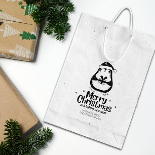 Tampons Encreurs Pingouin mignon Joyeux Noël, Famille Grande