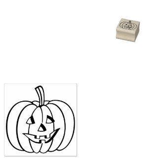 Tampons Encreurs Plan Citrouille d'Halloween Jack-O-Lantern