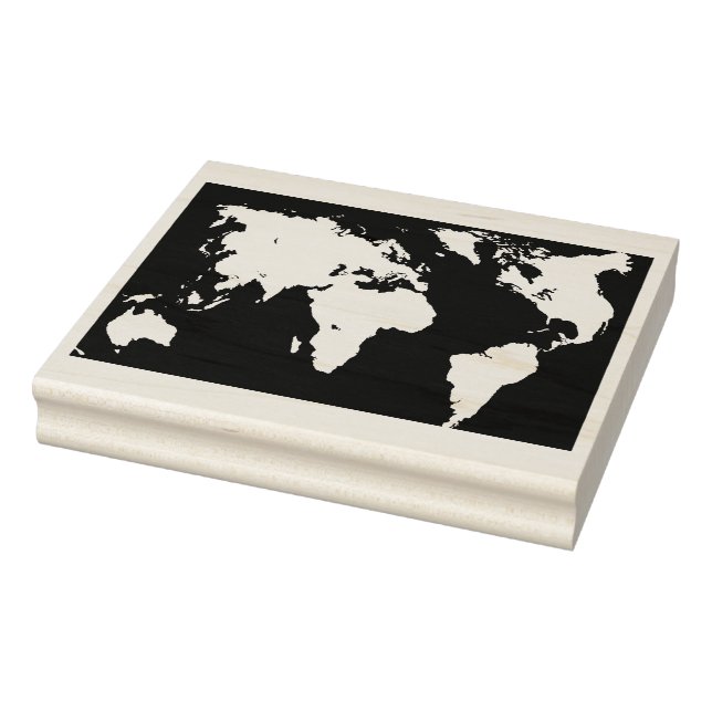 Tampons Encreurs Plan du monde Timbre de conception du continent (Tampon)