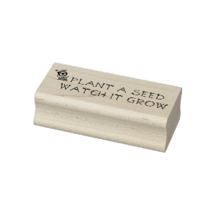 Tampons Encreurs "Plante a Seed, Watch it Grow" Timbre en caoutchou