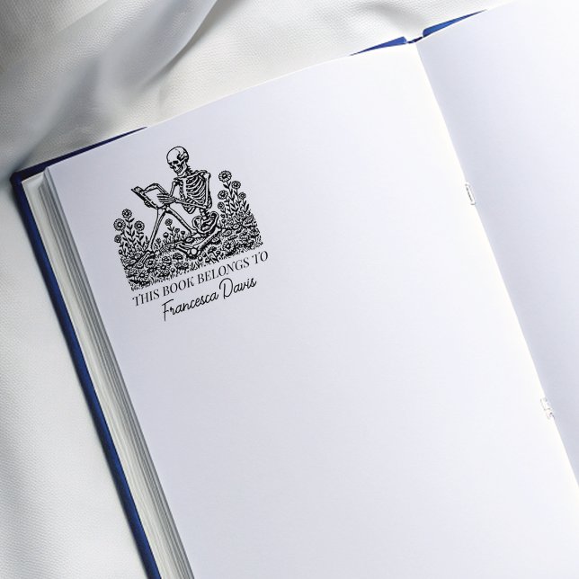 Tampons Encreurs Plaque de lecture du crâne vintage (Créateur téléchargé)