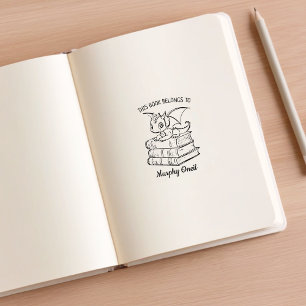 Tampons Encreurs Plaque de livre personnalisée pour bébé Dragon