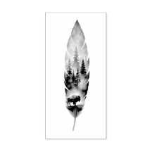 Plume Enchanté avec œuvre d'art de Bison Buffle