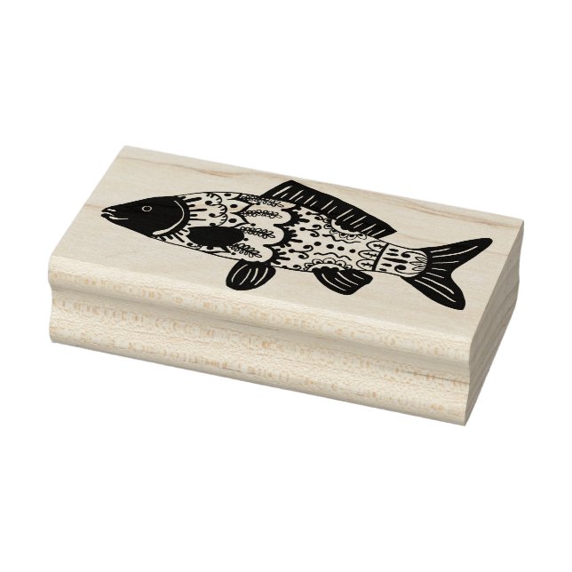 Tampons Encreurs Poisson à motifs floraux côtiers (Tampon)