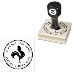 Tampons Encreurs poule Custom Business Logo Gros Timbre en caoutcho