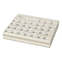 Puzzle Tracker pour Bujo Wood Art Stamp