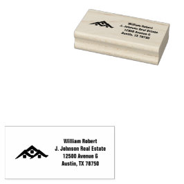 Tampons Encreurs Real Estate Golden House Logo Modern Realtor