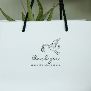 Tampons Encreurs Remerciement pour Baby Shower avec un joli dessin 