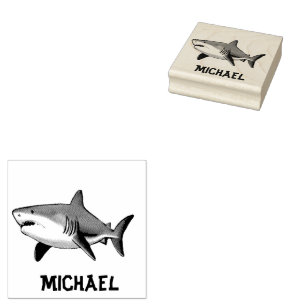 Tampons Encreurs Requin Branché Personnalisé