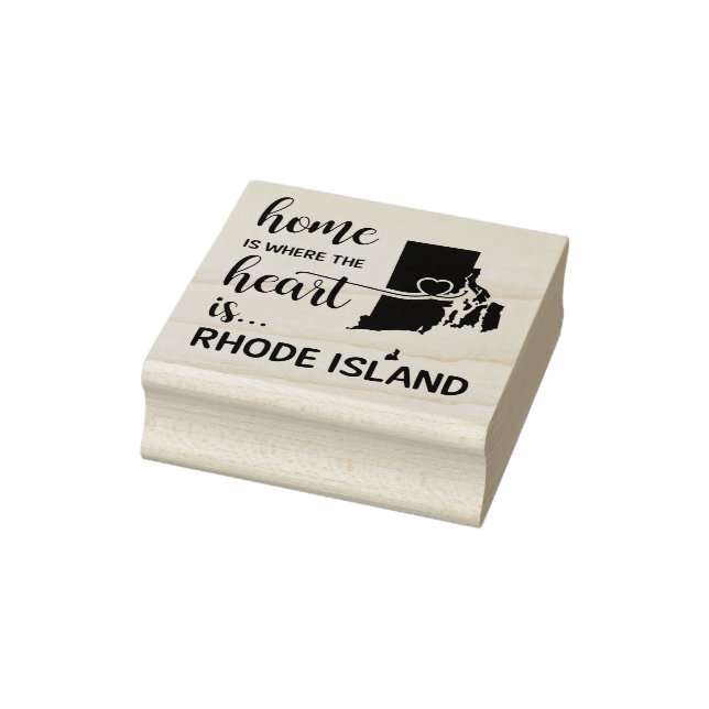 Tampons Encreurs Rhode Island home est le coeur (Tampon)