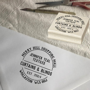 Tampons Encreurs Rideaux et stores Timbre en caoutchouc