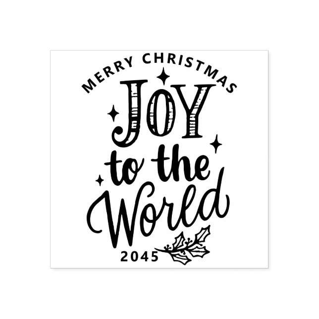 Tampons Encreurs Rustic Joy to the World Christmas Lettering (Impression)