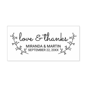 Tampons Encreurs Rustic Laurels Wedding Favor