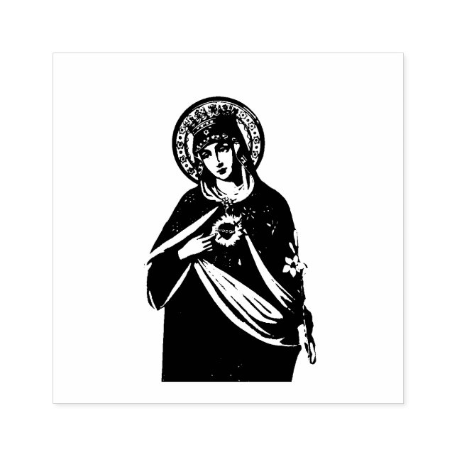 Tampons Encreurs Sainte Vierge Marie Immaculée Coeur catholique (Impression)