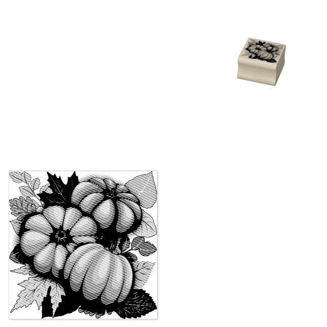 Tampons Encreurs Saison d'automne Halloween Citrouille Motif (Tamponné)