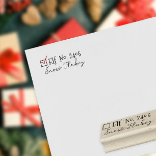 Tampons Encreurs Santa Claus Signature Noël V Timbre en caoutchouc