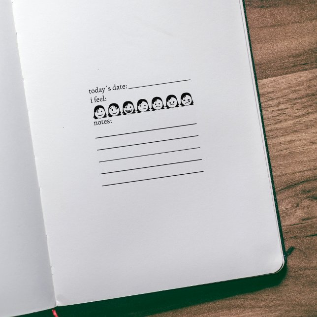 Tampons Encreurs Santé mentale, humeur quotidienne, Journal (Créateur téléchargé)