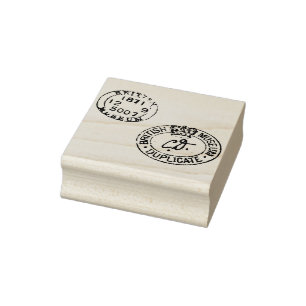 Tampons Encreurs Sceau de musée Vintage authentique avec couronne e