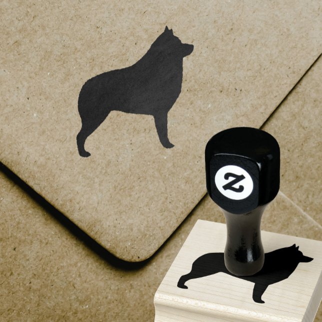Tampons Encreurs Schipperke race Chien Silhouette (Créateur téléchargé)