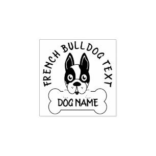 Tampons Encreurs Scrapbooking d'amour de chiot Bouledogue Français