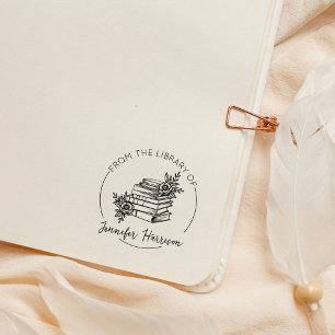 Tampons Encreurs Script Moderne De La Bibliothèque De, Livre Botani