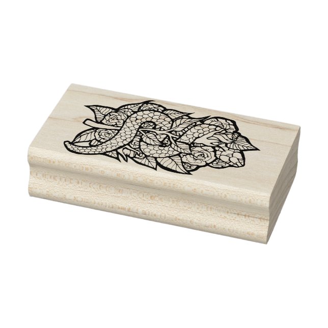Tampons Encreurs Serpent à fleurs (Tampon)
