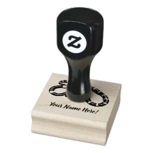 Tampons Encreurs Serpent noir et jaune
