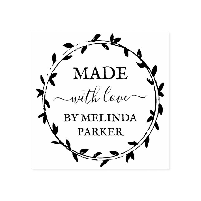 Tampons Encreurs Serre Verdoyante Simple Fabriquée Avec Amour (Impression)