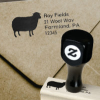 Sheep Silhouette Adresse de retour