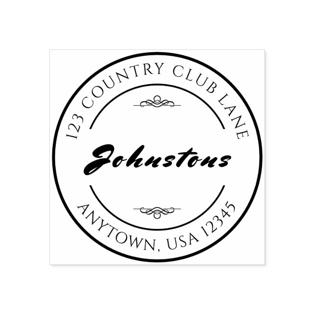 Tampons Encreurs Signature du ménage Timbre en caoutchouc personnal (Impression)