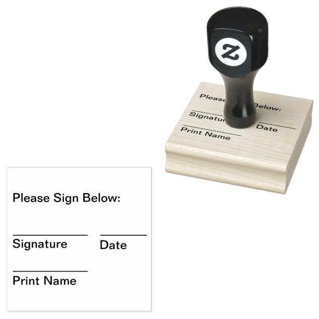 Tampons Encreurs Signature et date (Tamponné)