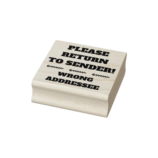 TAMPONS ENCREURS "S'IL VOUS PLAÎT RETOURNEZ À ENVOYER !" "MAUVAISE  (Tampon)