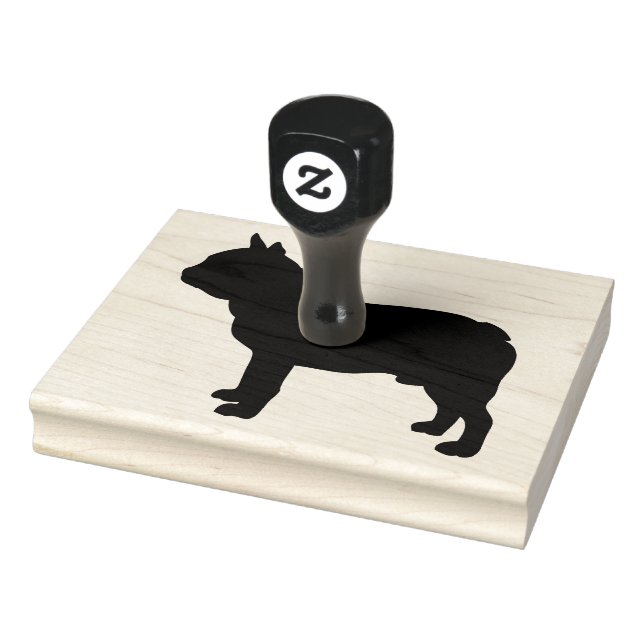 Tampons Encreurs Silhouette Bulldog, Chien, Timbre en caoutchouc de (Tampon)