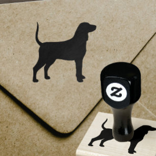 Tampons Encreurs Silhouette de Coonhound de Bluetick