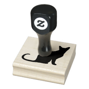Tampons Encreurs Silhouette de la chatte noire