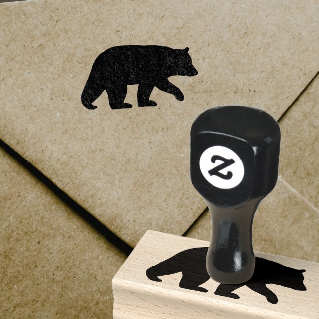 Tampons Encreurs Silhouette de l'ours noir | Faune | Animal sauvage (Créateur téléchargé)