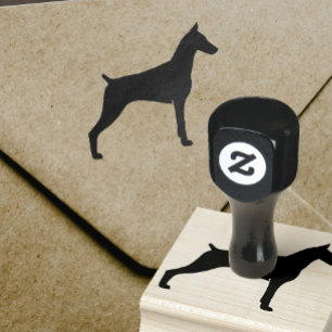 Tampons Encreurs Silhouette de Pinscher de dobermann